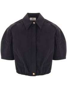 Рубашка Elisabetta Franchi с пышными рукавами, черный