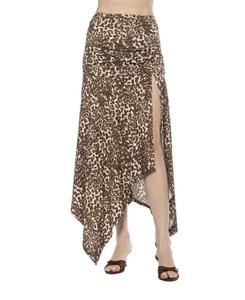 Женская юбка-платок Kennedy с драпировкой из эластичной ткани Alexia Admor, Leopard