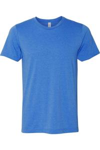 Футболка унисекс BELLA + CANVAS из джерси CVC, цвет heather true royal