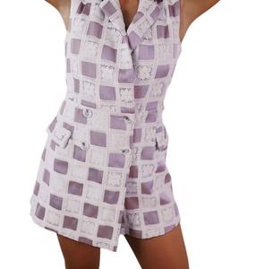 Комбинезон с пуговицами из кружева, связанный крючком, белого цвета Everyday Chic Boutique