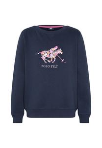 Толстовка с цветочным логотипом POLO SYLT, цвет Total Eclipse