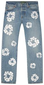 Джинсовые брюки Denim Tears Straight Cotton Wreath Denim Pant, синий