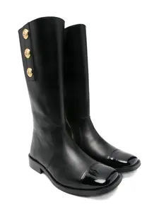 Ботинки с заклепками Balmain Kids, черный