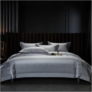 Generic Комплект постельного белья из египетского хлопка 1000TC с вышивкой ле принт