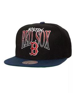Мужская черная бейсболка Boston Red Sox Rise Up Snapback Mitchell & Ness