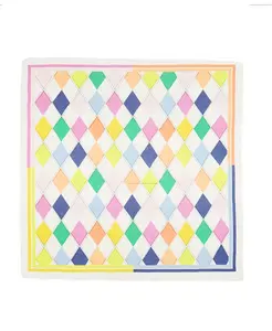 Шарф Women's Argyle Large Square kate spade new york, коричневый/бежевый