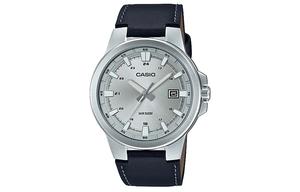 Мужские классические серебряные часы CASIO