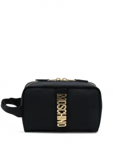 Клатч с логотипом Moschino, черный
