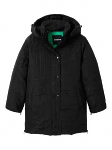 Пуховик с логотипом Desigual, черный