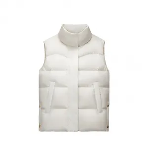 Пуховик-жилет для тренировок Variety Training Collection женский ANTA, слоновая кость