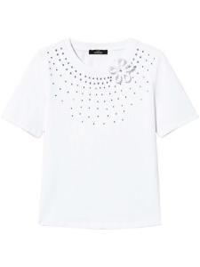 TWINSET футболка со стразами, белый