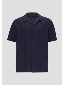 QS Рубашка 5884_темно-синего цвета