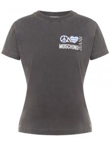 MOSCHINO JEANS футболка с логотипом, серый