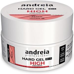 Андрея Профессиональный твердый гель для ногтей, двухфазный 2 в 1, светодиодный и УФ-гель для наращивания ногтей, высокая вязкость для крепких ногтей, кончиков и наращивания, гель для наращивания цвета персика, 22 г Andreia