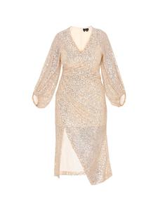 Faina Женское платье бежевого цвета