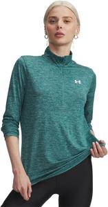 Толстовка Under Armour Women's Tech Twist Quarter Zip, (338) Rack Green/White