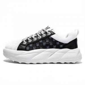 Кроссовки для образа жизни унисекс с низким верхом Pnj, белый/черный