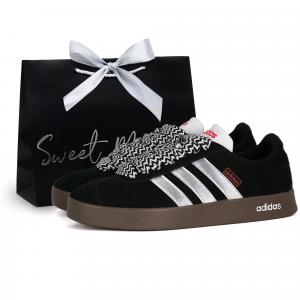 Adidas Court Moonlight, классические скейтборд-кроссовки Shell Head в коробке, износостойкие, низкие, унисекс, черный с серебристым