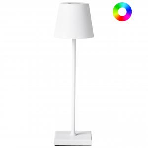 Настольная светодиодная лампа Valira белого цвета Beliani, белый