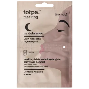 Регенерирующая маска для лица Cica, 2x5 мл/1 упаковка. Tołpa Masking na dobranoc