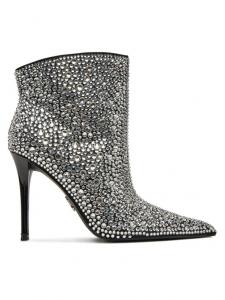 Женские ботильоны Steve Madden со стразами, серебряный