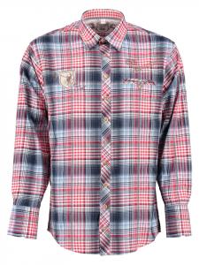 OS-Trachten Традиционная рубашка «Илили» среднего красного цвета