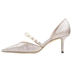 Jimmy Choo Туфли на тонком каблуке Aurelie, высота 6,5 см, женские, белые