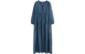 'S MAX MARA Женское платье с длинными рукавами royal blue