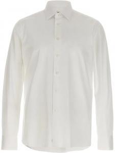 Поплиновая рубашка BORRIELLO NAPOLI, белый