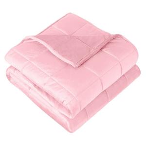 Одеяло Bare Home весом 17 фунтов, цвет Minky Light Pink