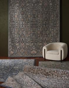 Ковер-дорожка SAFAVIEH, 67 x 244 см, Vivaldi Collection, Navy & Rust, традиционный винтажный восточный дизайн, не линяет и прост в уходе, идеален для помещений с высокой проходимостью в гостиной, спальне (VIV596N)