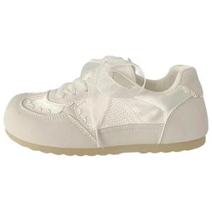 Дышащие низкие кроссовки для скейтбординга для женщин Alxnan, Ecru