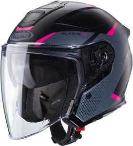 Шлем Caberg flyon ii boss jet, Black Matt/Pink