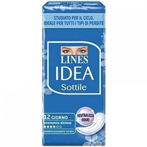 Idea Sottile Anatomical Day Absorbent, 12 шт. S-Line