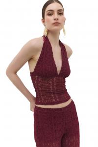 No Matter What Топ в цвете бордо