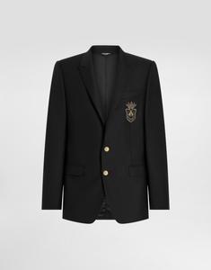 Однобортный пиджак martini с нашивкой Dolce & Gabbana, черный