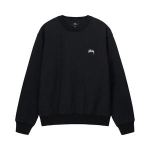 Свитер Stussy Stock Logo Crew, Washed Black