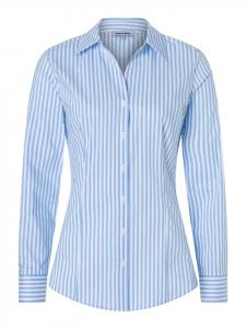 More & More Полосатая рубашка-блузка небесно-голубого/бежевого цвета