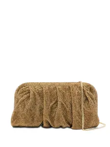 Сумка-тоут с кристальной цепочкой Benedetta Bruzziches, золотой