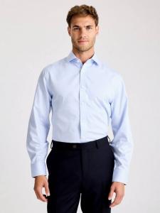 Хлопковая рубашка в полоску Regular Fit Moss, Blue