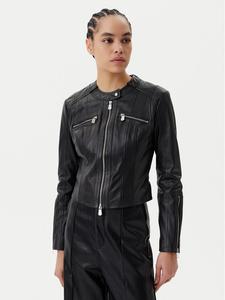 Кожаная куртка regular fit Borderline Biker 104914 A2HT Pinko, чёрный