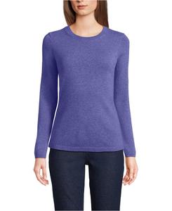 Женский кашемировый свитер для невысоких женщин Lands' End, Rich periwinkle heather
