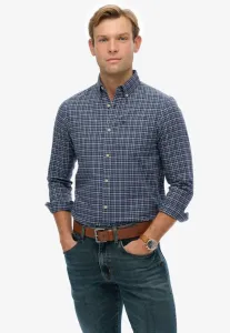 Рубашка-Оксфорд в клетку премиум-класса Superdry & Co, Lauren Navy Shadow Grid