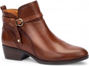 Женские кожаные ботильоны на молнии с каблуком и байкерским стилем Infinity - Дарока Infinity Leather, Tan