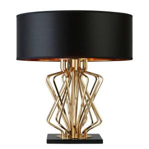 Настольная лампа searchlight Ethan, смешанная ткань/сталь - 1-пламень