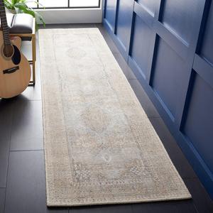 Ковер SAFAVIEH, 69 x 336 см, Restoration Vintage Collection, Beige & Sand, ручной работы из шерсти, идеально для гостиной, столовой, спальни (RVT703B-211)