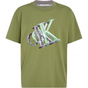 Calvin Klein Футболка Europe Version мужская зеленая