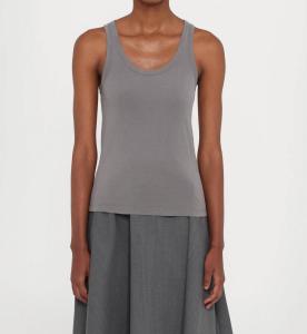 Футболка с пигментным окрашиванием Tatia в сером металлике Officine Générale, серый