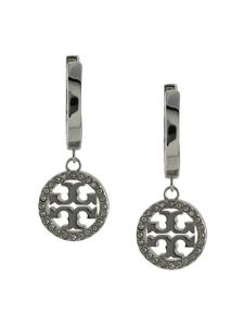 Серьги-кольца Miller Tory Burch, серебряный