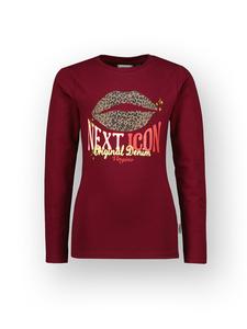 Vingino Футболка с длинными рукавами "Жасмин" красного цвета